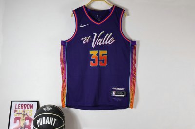 35 Durant Suns 23-24 city jersey purple player version